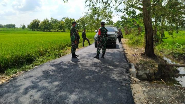 Danrem 082/CPYJ Tinjau Sasaran Fisik TMMD 110 Tambakrejo Bojonegoro